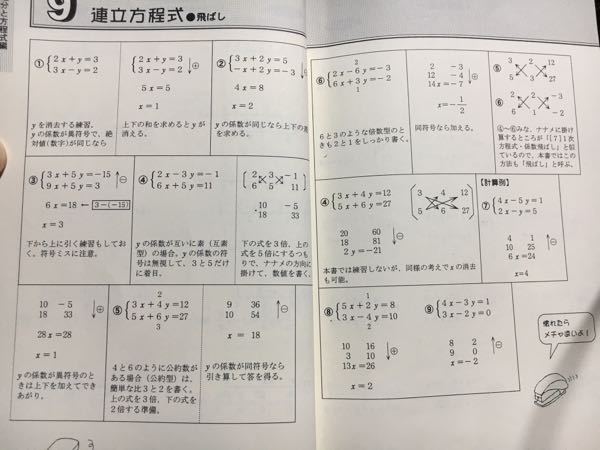 連立方程式の計算法を教えてください】高校入試突破計算力トレーニ