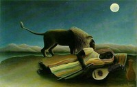 【名画大喜利】その133

ライオンが眠るジプシー女を食べようとしない理由を
教えてください。

アンリ・ルソー作 『眠るジプシー女』 