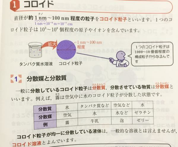 化学のコロイドについてゼリーの分散質と分散媒はそれぞれなんですか？ - 参... - Yahoo!知恵袋