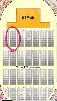 神戸ワールド記念ホールの座席について質問です。A2ブロックの56