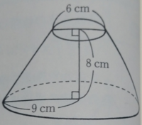 円錐台の表面積の問題です 大きい円錐の表面積 小さい円錐の表面積 小 Yahoo 知恵袋