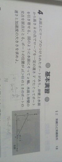 新物理入門演習の基本問題4が理解できないです。回答ではVよりボー