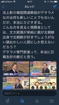 池上彰が嘘を言っていると言ってますが ではなぜ文大統領は北 Yahoo 知恵袋