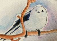 イラスト評価お願いします 描いたのはシマエナガで 水彩画は3回目です こ Yahoo 知恵袋