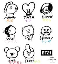 Bt21のキャラクターはどの子がbtsにメンバーですか Yahoo 知恵袋