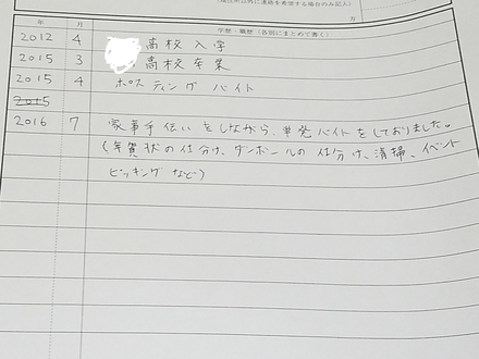 ニートです バイトの面接行くので履歴書書いてるのですが これだと 教えて しごとの先生 Yahoo しごとカタログ