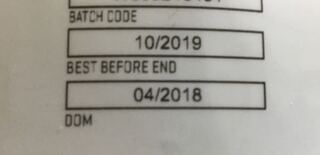 これって賞味期限が19年10月って事ですよね Domは製造された年月で Yahoo 知恵袋