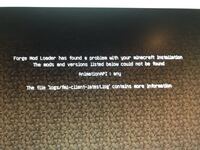 マインクラフトのmodを入れてみたんですけど 起動してみたらエラ Yahoo 知恵袋