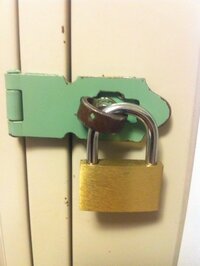 この南京錠のついている、緑色の鍵部分はなんという名前なのかご存知