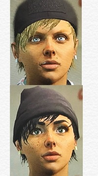 Gta5オンラインでこんな感じの女キャラのレシピ知ってる方教えてくれませ Yahoo 知恵袋