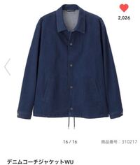 Guのデニムコーチジャケットのシワについてです 新しい服の独特な Yahoo 知恵袋