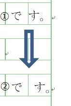 Wordを使って原稿用紙設定でレポートを書きました 句読点や読点がマス Yahoo 知恵袋