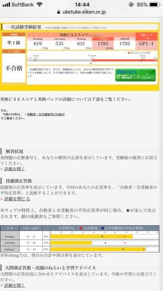 リスニングが苦手です 前回の英検で準1級受験したのですが ご覧の通りリスニ Yahoo 知恵袋