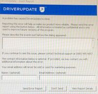 ドライバアップデートのクラッシュレポート が表示されてしま Yahoo 知恵袋