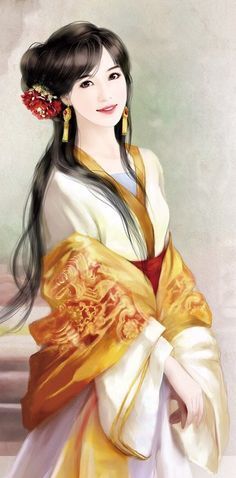 作者不詳 中国 美人画 傷みあり 作者不詳 中国 美人画 傷みあり