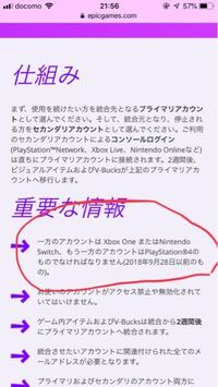 フォートナイトのアカウント統合についてです 写真のところって つまりps4 Yahoo 知恵袋