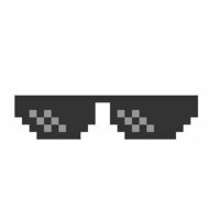 Twitterで キャラにドット絵のサングラスを付けているアイコ Yahoo 知恵袋