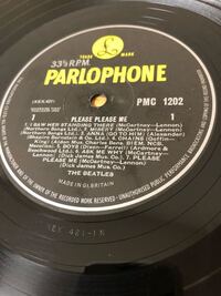 古いビートルズのレコードで - PMC1202マトリックスsid