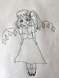 東方のフランドール スカーレット描きました辛口評価お願いします Yahoo 知恵袋