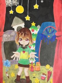 小6です イラスト評価お願いします Undertaleのchar Yahoo 知恵袋