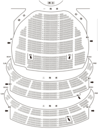 梅田芸術劇場 注釈付き２階2列一桁席からの舞台は以下の写真のような感じで舞台 Yahoo 知恵袋