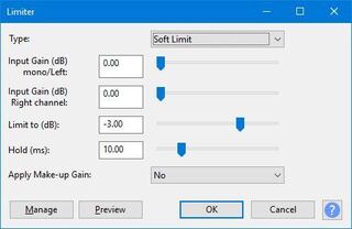 Audacityにリミッターがありません Heardlimiterでは Yahoo 知恵袋