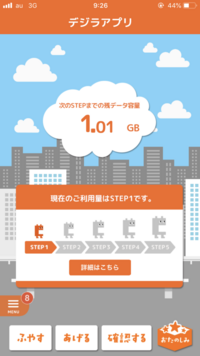 Auのデジラアプリについて質問です自分は1か月あたり2ギガで Yahoo 知恵袋