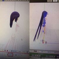 Mmdモデルで改造したんですけどこの髪がぶわぁ ってなるやつと服が Yahoo 知恵袋