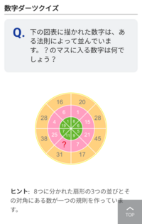 数字ダーツクイズこの問題がとけません 数字に強い方 宜しくお願い Yahoo 知恵袋
