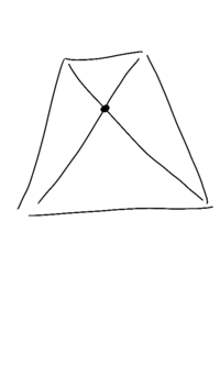 パースのかかった長方形の中心の求め方は対角線を引く事で求められますよね Yahoo 知恵袋