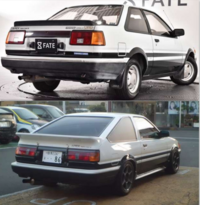 AE86の2ドアのテールから3ドアハッチバックのテール...』 トヨタ