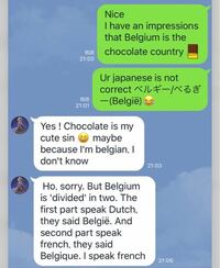 ベルギー人の英語が意味不明です どういう意味でしょうか ベルギー人と Yahoo 知恵袋