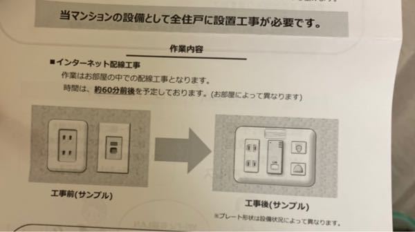 イーブロードの設置工事について 今住んでいるマンションではイ Yahoo 知恵袋