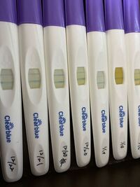 クリアブルーの排卵検査薬についてです 陽性反応と思われる日 Yahoo 知恵袋