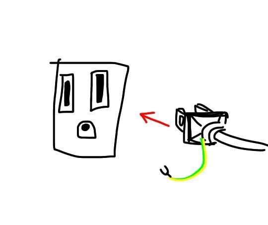 3つ穴のアース付きコンセントに アースケーブルの出てる電源プ Yahoo 知恵袋