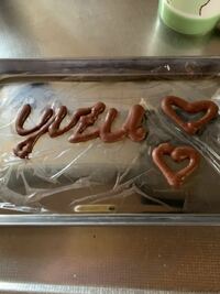 ケーキを作り チョコペンで文字を書いたのですが固まらないタイプだった Yahoo 知恵袋