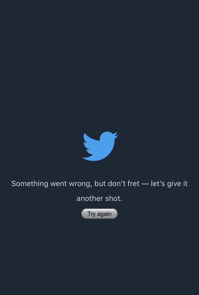 アプリを入れずにTwitterをやっているのですが、いきなりTwitterを開けなくなってしまいました。
Twitterの鳥の画面に英語でSomething went wrongbut don't fret let's give it anot her shot.と表示されて、Try againを押しても同じことが起きるだけでした。
同じことが起こった方、この原因がわかる方は教えてく...