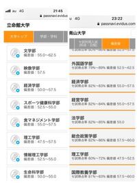 拾い画です 南山大学と立命館大学は結局どちらが賢いんですか 偏差値では Yahoo 知恵袋