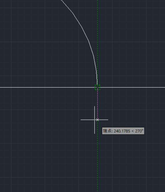 Cadの使い方について画像のように交点から線を引くと補助線 緑色の Yahoo 知恵袋