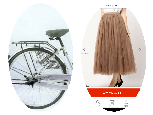 左の自転車にドレスガードがついていますが 右のようなチュールスカ Yahoo 知恵袋