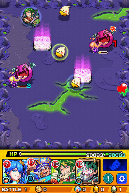 モンストのキャラがヒヨコみたいになってしまいました。これは何なの