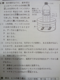 中学理科の問題についてです 閲覧ありがとうございます 底を切り取ったペ Yahoo 知恵袋