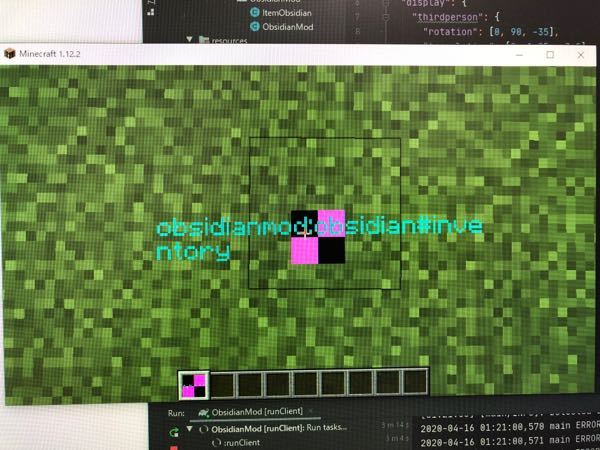 Minecraftでmodを作りたいと思っていて 黒曜石modを作りたくて Yahoo 知恵袋