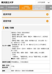 横浜国立大学の経営学部は二次試験が無いんですか 共通テスト だけ頑張 Yahoo 知恵袋