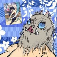 この伊之助のイラストの作者は誰ですか 出遅れ気味だけど亥年なので描き Yahoo 知恵袋