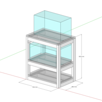 自作水槽台について 二段の自作水槽を作りたいと考えており設計しています モデリン 教えて 住まいの先生 Yahoo 不動産