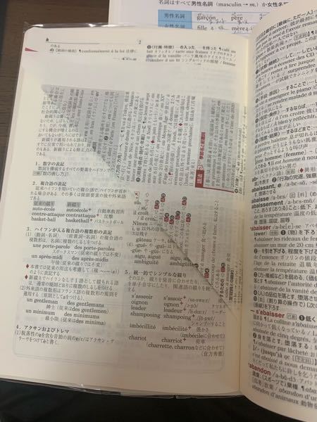フランス語の辞書を買ったのですが最初のページがこのように折られて Yahoo 知恵袋