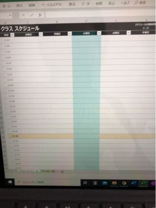 Officeで エクセルの学生スケジュールのテンプレートを使用し Yahoo 知恵袋