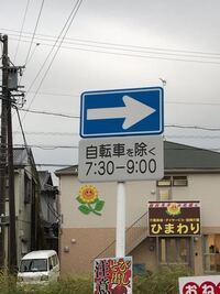 川沿いの道路にこの標識が有ります 通学路なので7 30 9 00は一 Yahoo 知恵袋