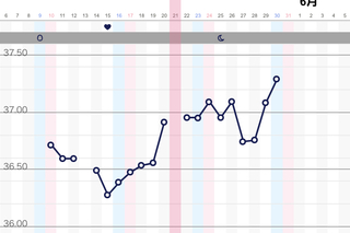 高温期が14日以上続いています 私はこれまで高温期 生理前 になっても36 Yahoo 知恵袋